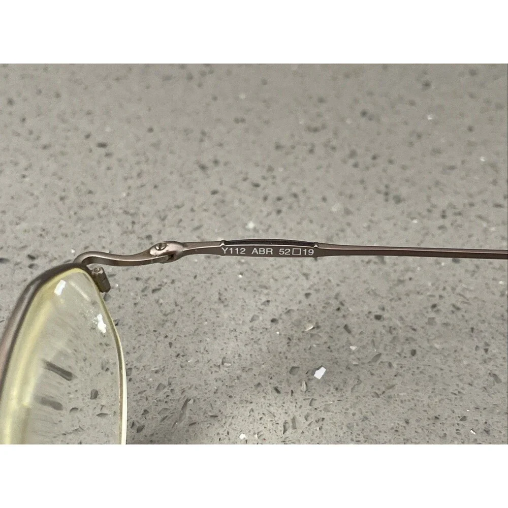 Yves Cogan Y112 ABR 52-19-135 Gold Eyeglasses Frames ONLY bronze full rim